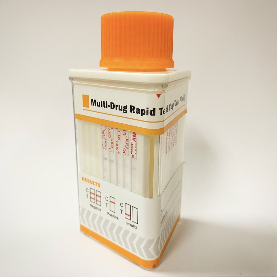 QuickScreen 10 Panel Saliva Drug Test - DSD-9439/C17104 - OPI, OXY, MET, COC, AMP, BZD, TML, FYL, BUP, THC Saliva Test Acro Biotech